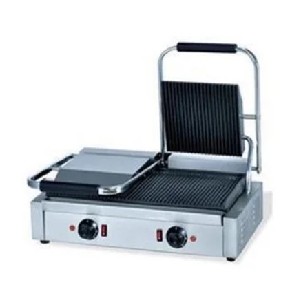 Plancha Panini Grill Acanalada/Acanalada Doble HEG-813